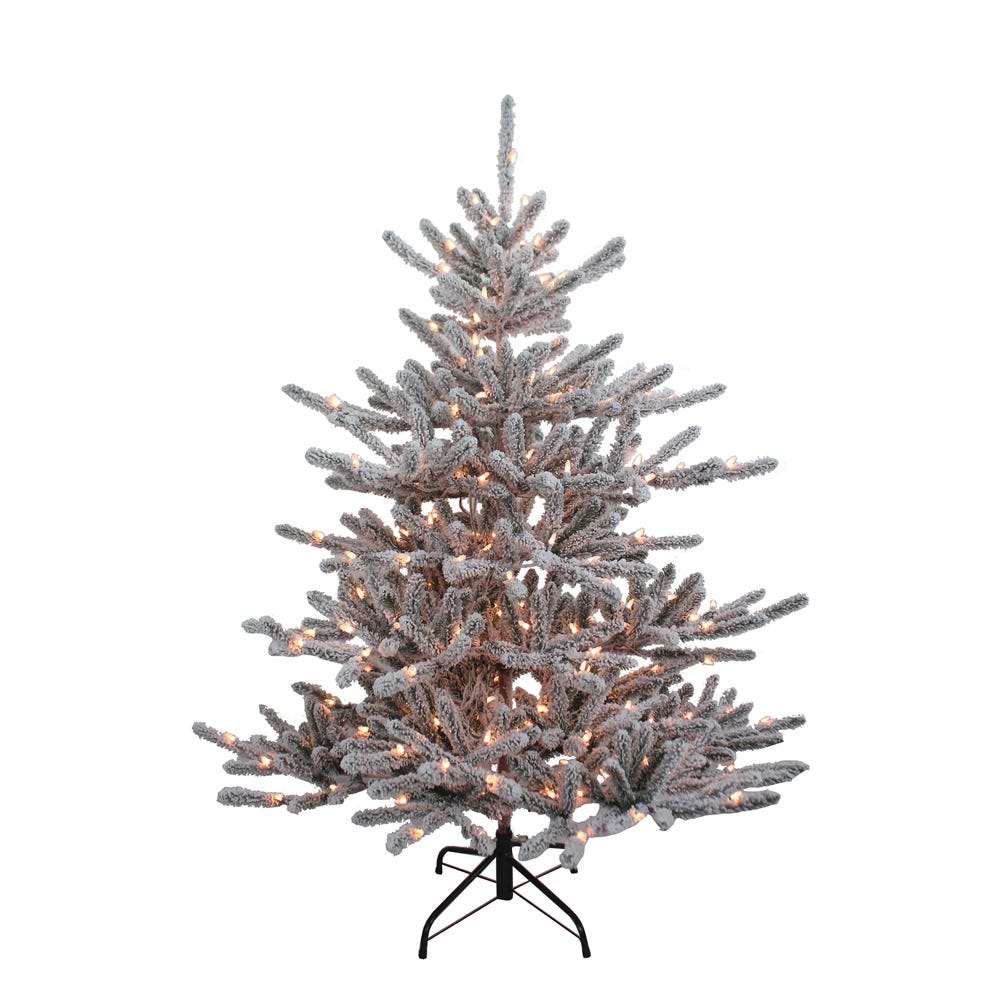 Kurt Adler 5-Foot Pre-Lit Clear Incandescent Vail Pine Tree