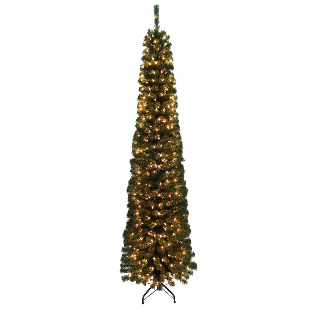 Kurt Adler 7-Foot Pre-Lit Winchester Pine Pencil Tree