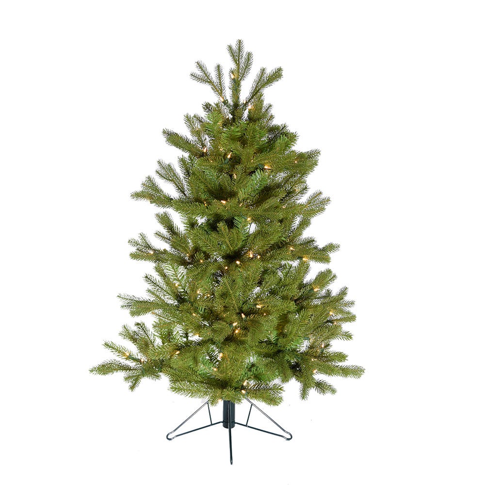 Kurt Adler 48-Inch Pre-Lit Half Tree with Stand