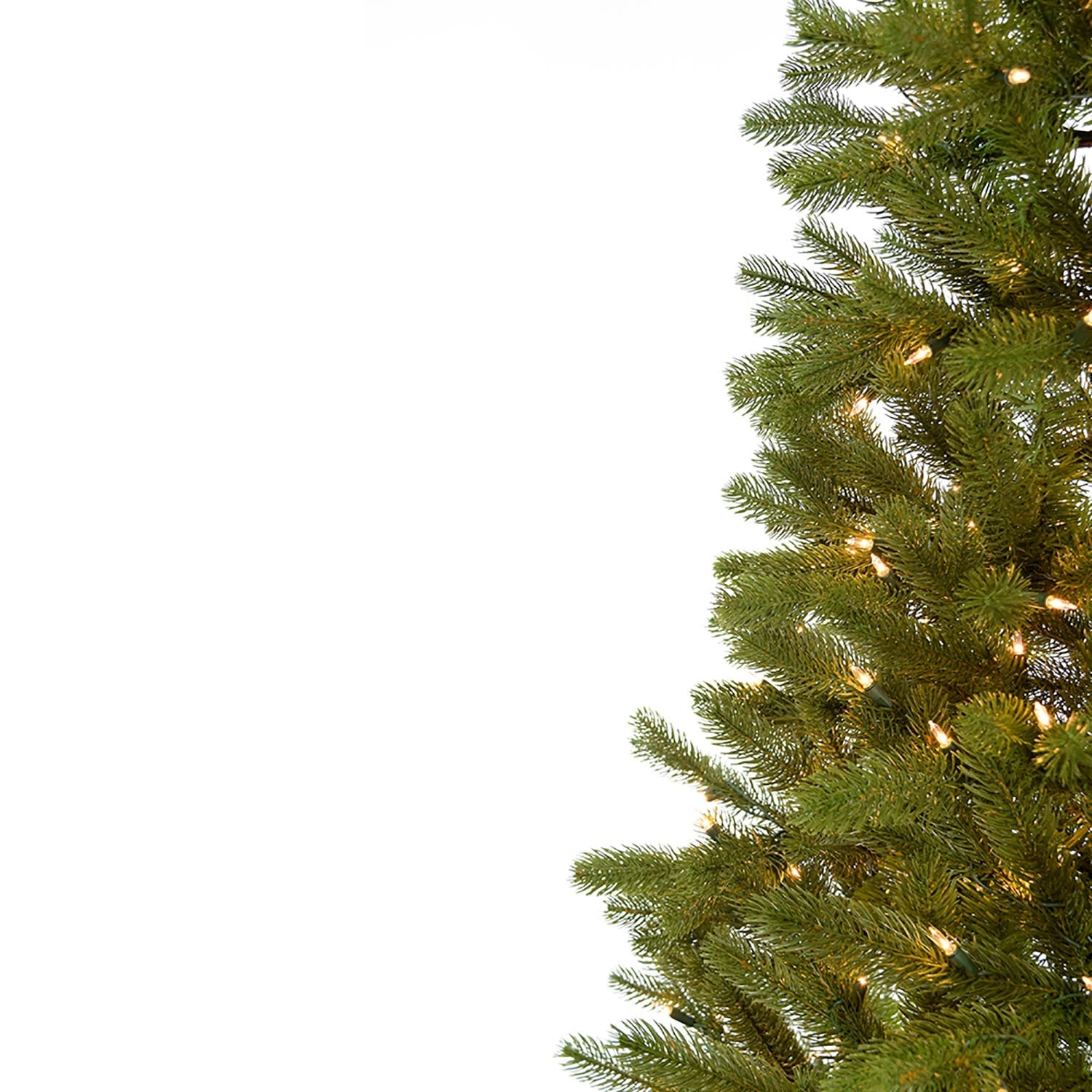 Kurt Adler 6-Foot Pre-Lit PE Half Tree with Stand
