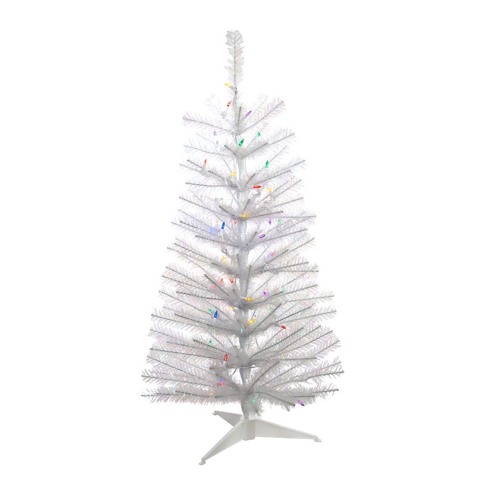 Kurt Adler 3-Foot Pre-Lit Multicolored LED Glisten Pine Tree