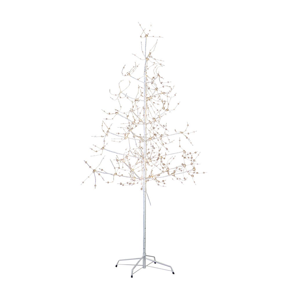 Kurt Adler 6-Foot White Birch Bark with LED Fairy Lights Tree