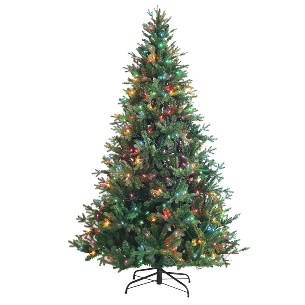 Kurt Adler 7-Foot Pre-Lit Multi-Color Incandescent Jackson Pine Tree