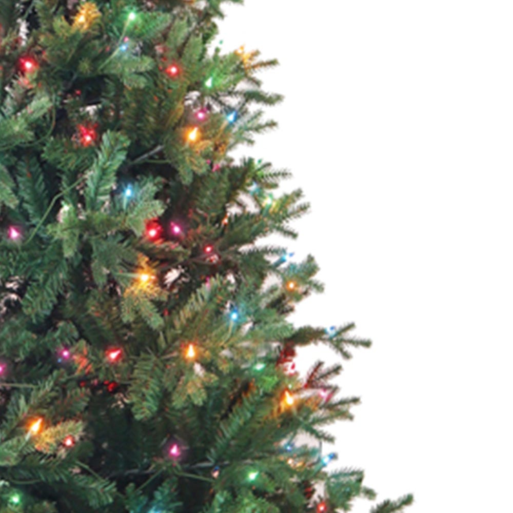 Kurt Adler 7-Foot Pre-Lit Multi-Color Incandescent Jackson Pine Tree