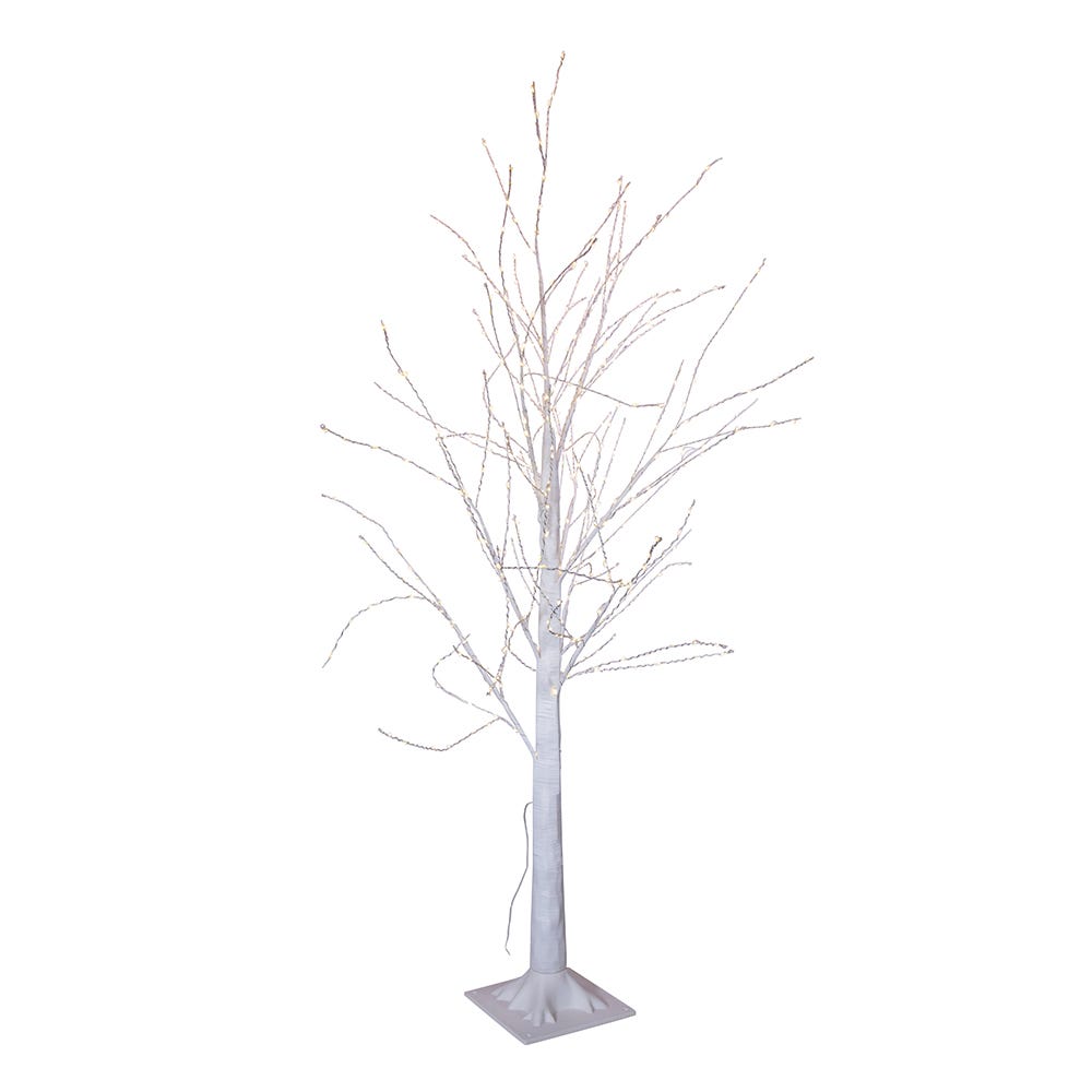 Kurt Adler 4-Foot Winter white Twig Tree with 500 Warm White Lights