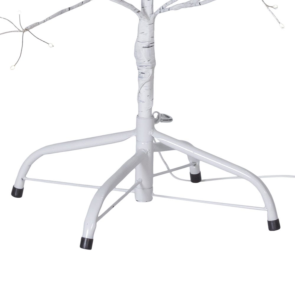 Kurt Adler 3-Foot White Birch Tree with Warm White LED 8 Function Lights