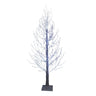 Kurt Adler 5-Foot Winter White Twig Tree and 900-Light Cool White Fairy LED