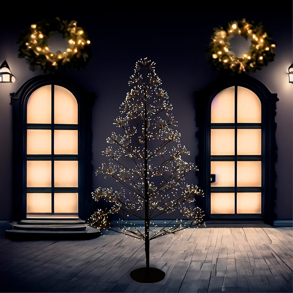 Kurt Adler 5-Foot Pre-Lit Warm White LED Silhouette Fairy Tree