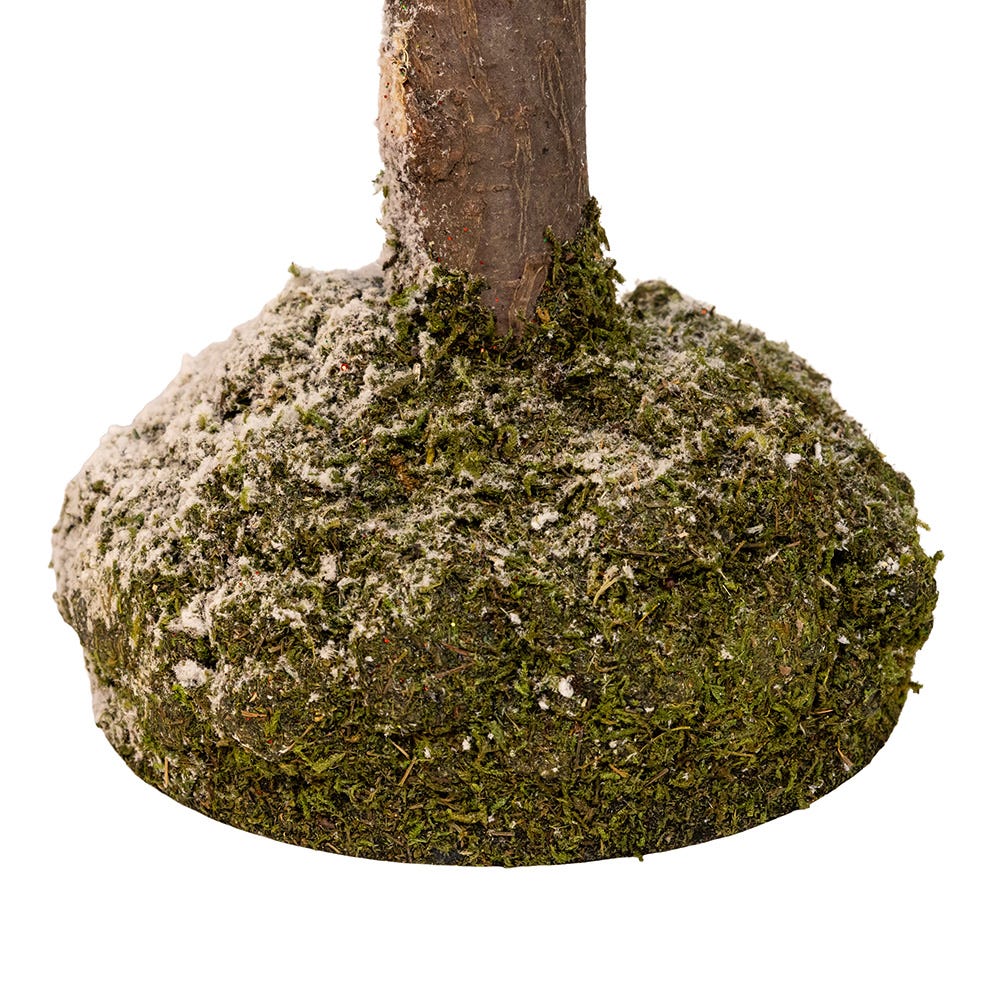 Kurt Adler 36-Inch Snowy Curly Green Tree with Mini Bells