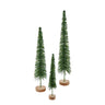 Kurt Adler Green Glittered Miniature Tree Set