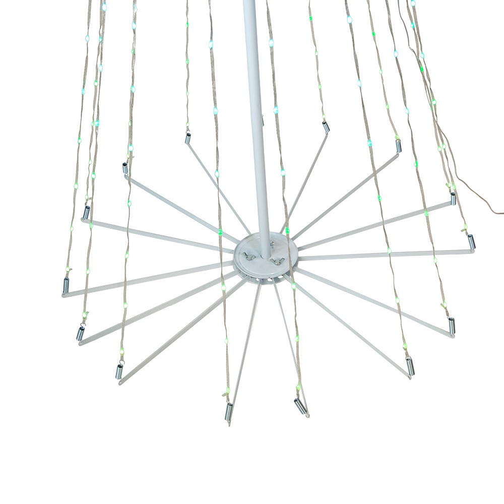 Kurt Adler 6 Foot Pre-Lit RGB LED Collapsible Decorated Tree