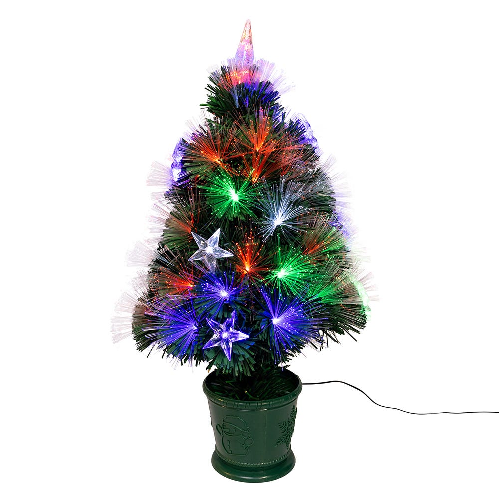Kurt Adler 2-Foot LED Fiber Optic Potted Tree