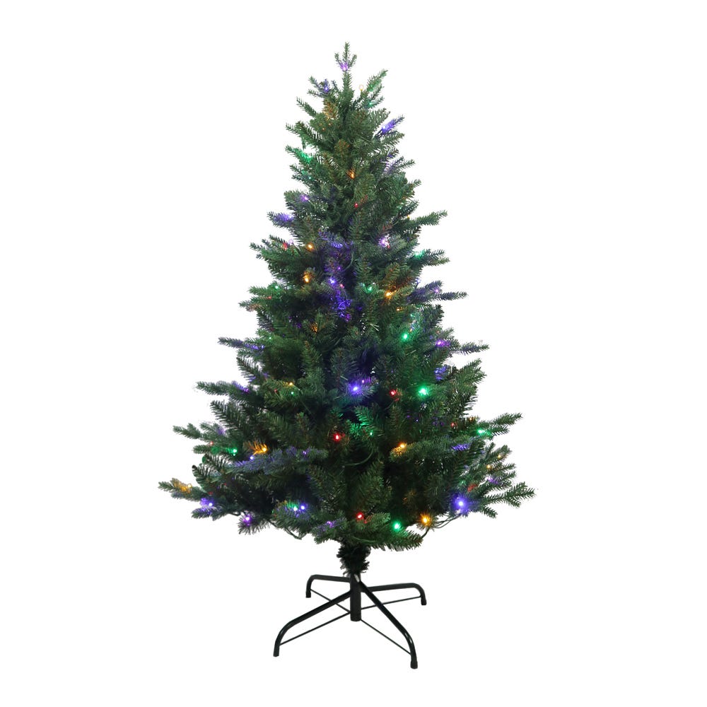 Kurt Adler 4.5-Foot Pre-Lit Multi-Colored LED Jackson Pine Tree