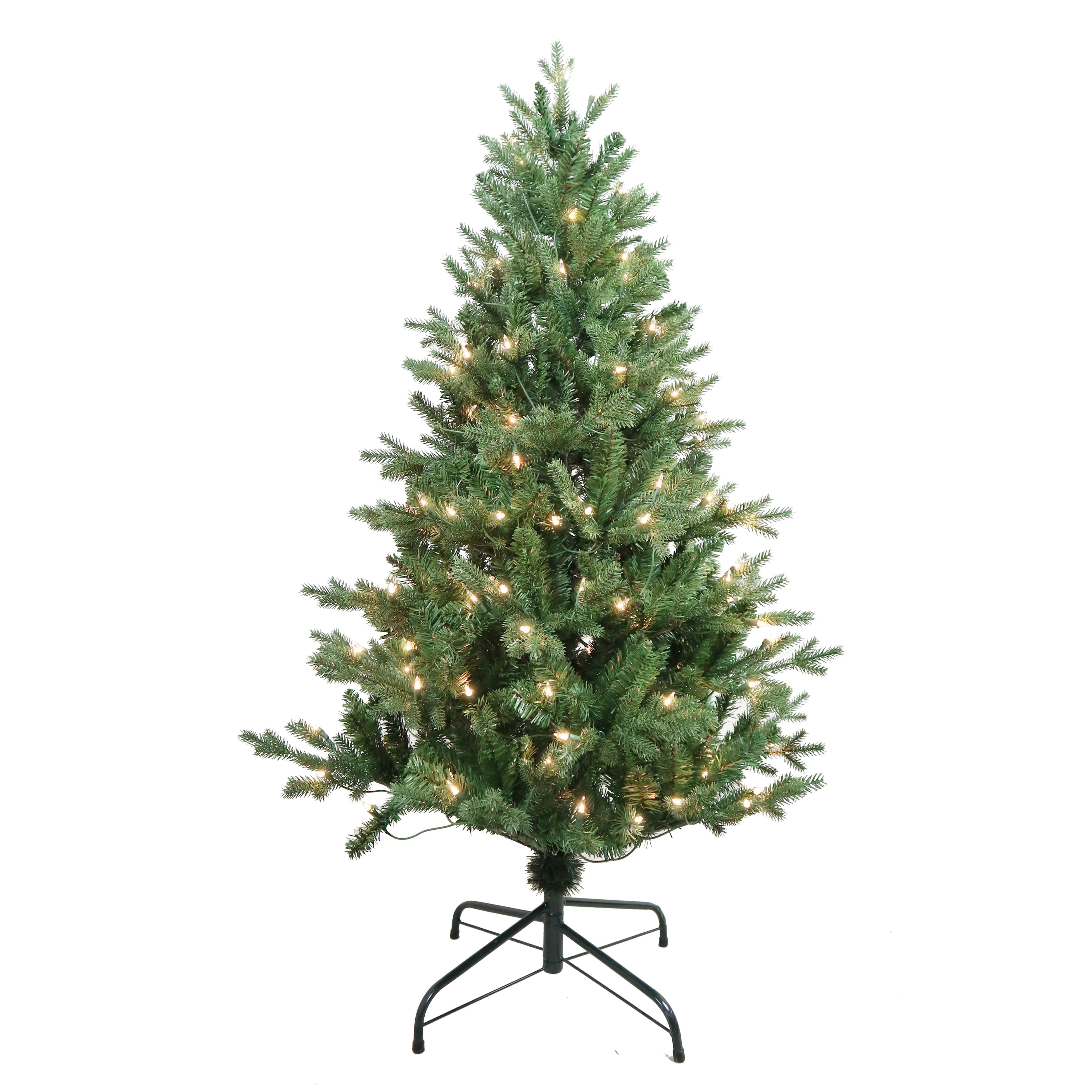 Kurt Adler 4.5-Foot Pre-Lit Clear Incandescent Jackson Pine Tree