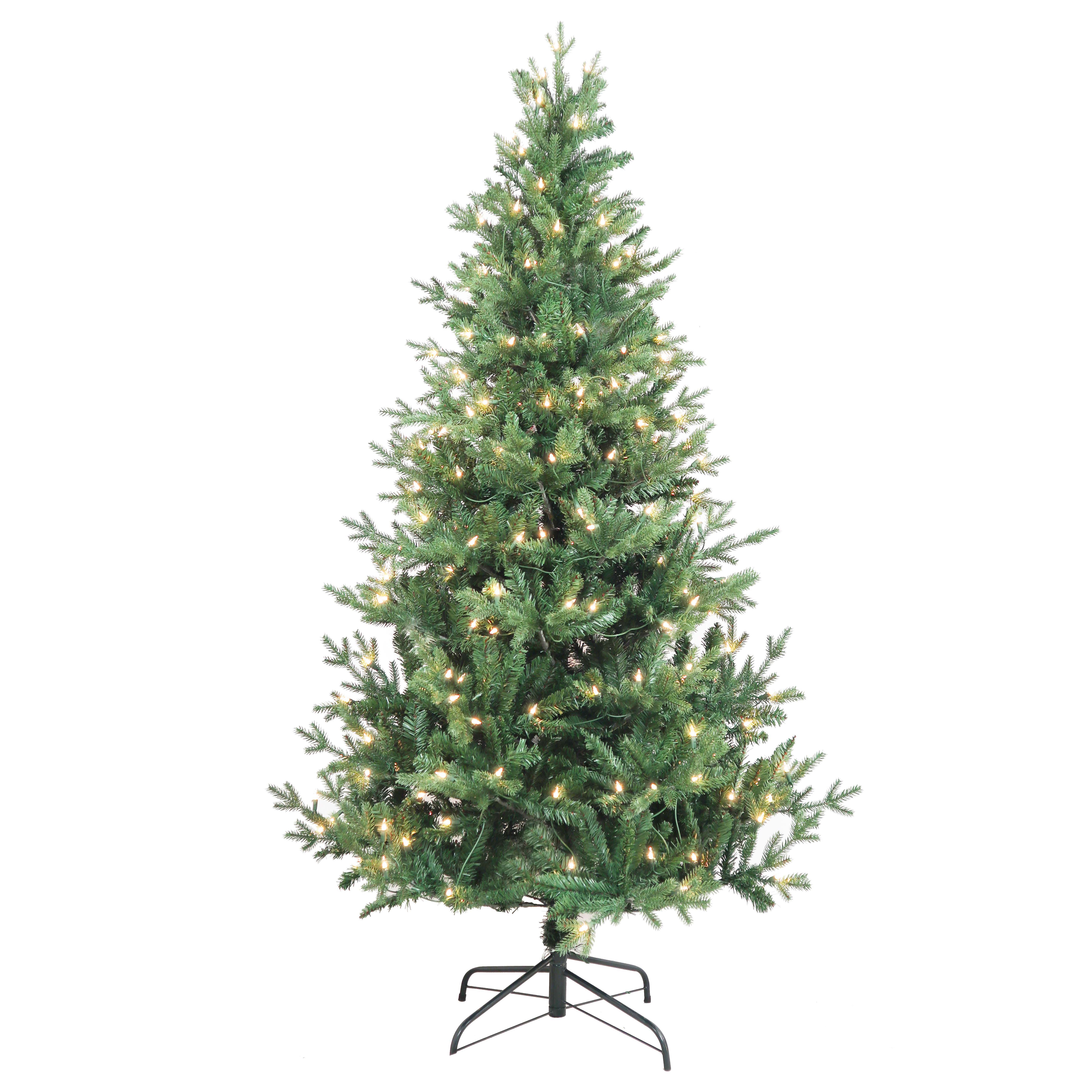 Kurt Adler 6-Foot Pre-Lit Clear Incandescent Jackson Pine Tree