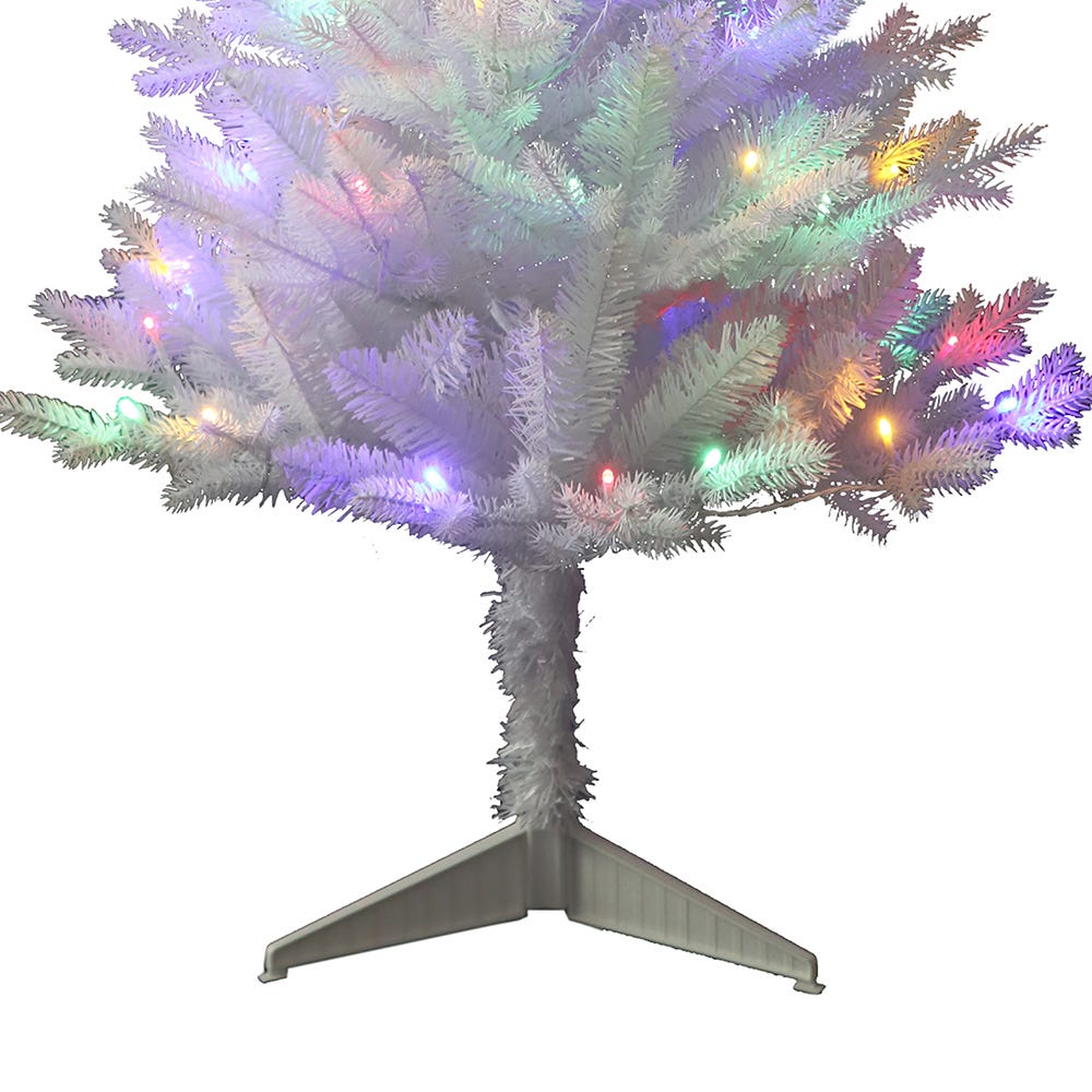 Kurt Adler 3-Foot Pre-Lit Multicolor Led Jackson White Pine Tree