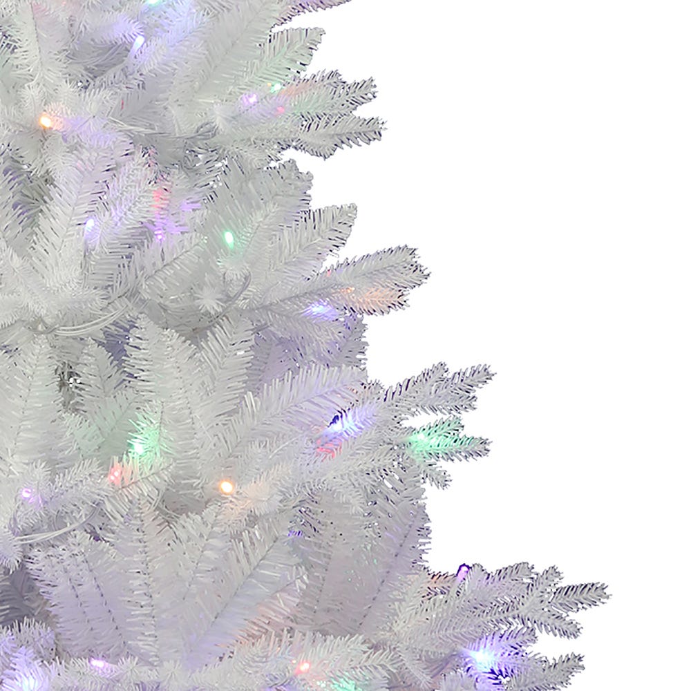 Kurt Adler 5-Foot Pre-Lit Multi-Colored LED Jackson White Pine Tree
