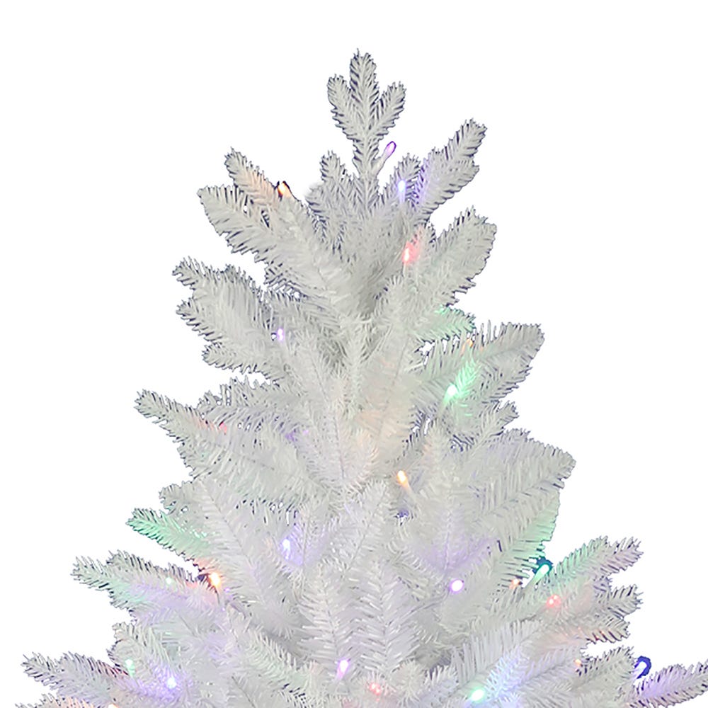 Kurt Adler 5-Foot Pre-Lit Multi-Colored LED Jackson White Pine Tree