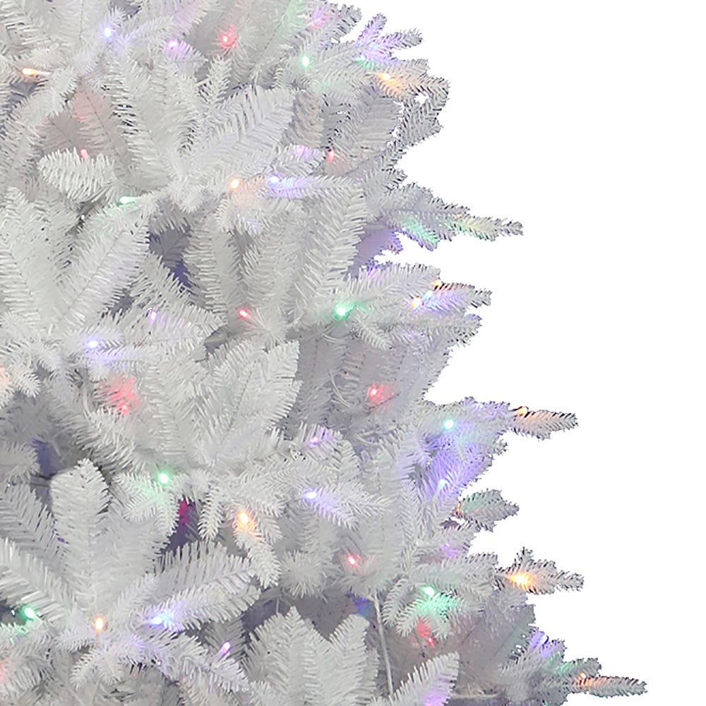 Kurt Adler 7-Foot Pre-Lit Multi-Colored LED Jackson White Pine Tree