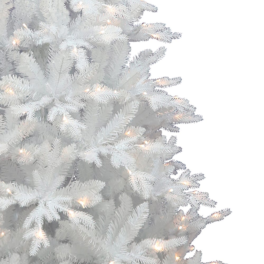 Kurt Adler 7-Foot Pre-Lit Warm White LED Jackson White Pine Tree
