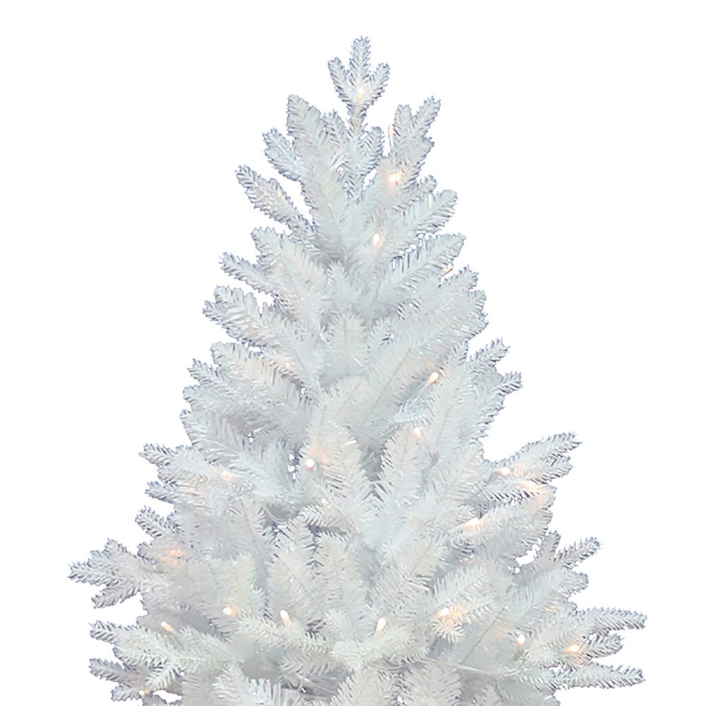 Kurt Adler 7-Foot Pre-Lit Warm White LED Jackson White Pine Tree