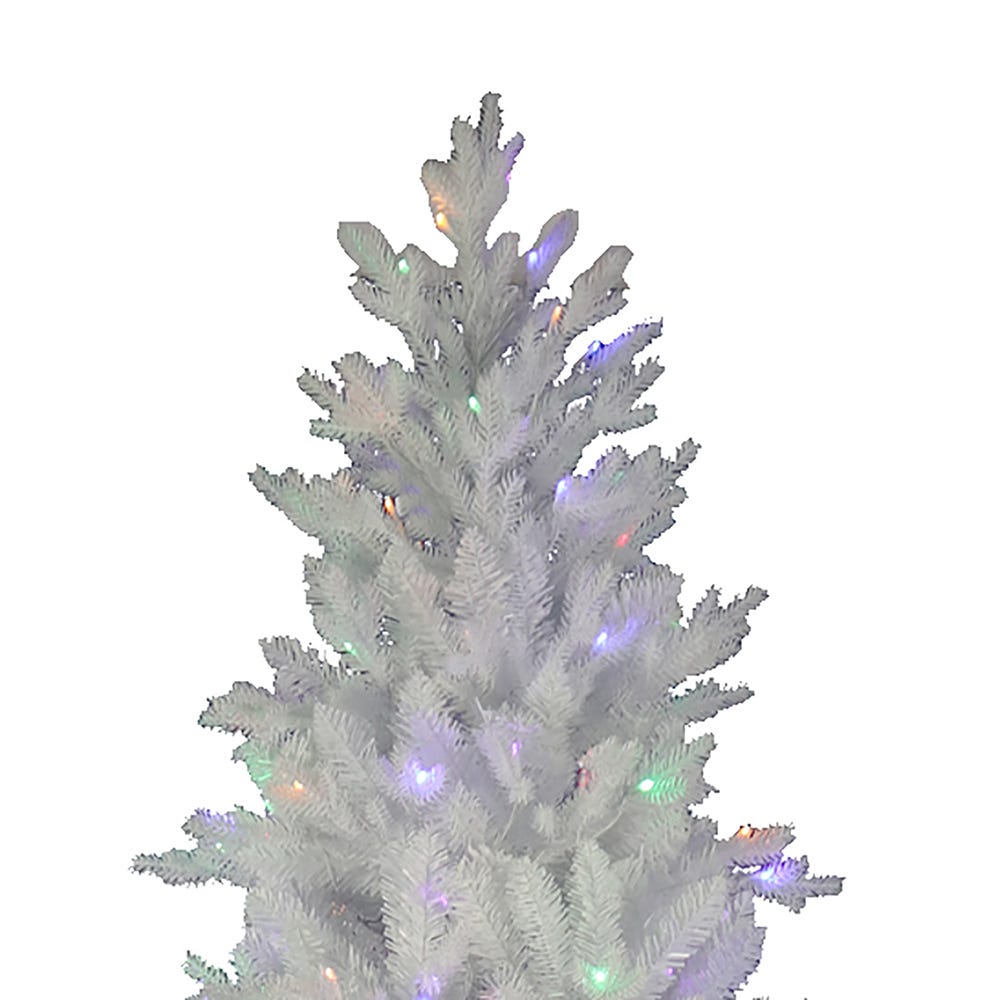 Kurt Adler 9-Foot Pre-Lit Multi-Colored LED Jackson White Pine Tree