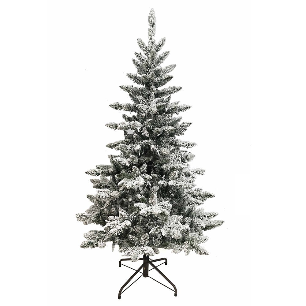Kurt Adler 5-Foot Pre-Lit Warm White LED Snow Pine Tree