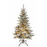 Kurt Adler 5-Foot Pre-Lit Warm White LED Snow Pine Tree