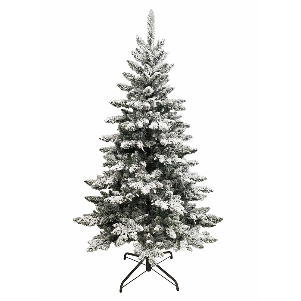 Kurt Adler 5-Foot Pre-Lit Clear Incandescent Snow Pine Tree