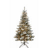 Kurt Adler 6-Foot Pre-Lit Warm White LED Snow Pine Tree