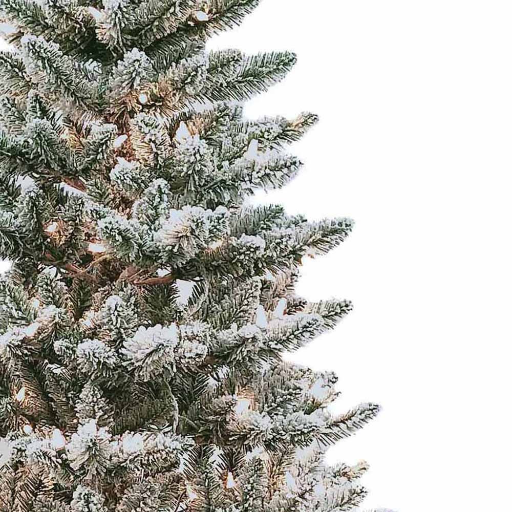 Kurt Adler 6-Foot Pre-Lit Snow Pine Tree