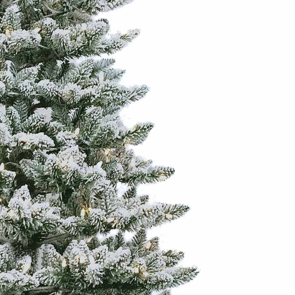 Kurt Adler 7.5-Foot Pre-Lit Warm White LED Snow Pine Tree