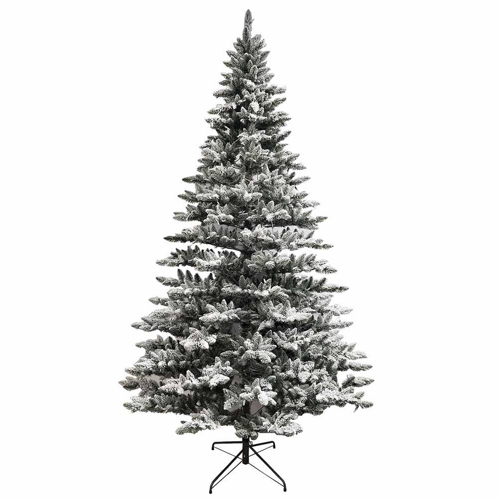 Kurt Adler 9-Foot Pre-Lit Warm White LED Snow Pine Tree