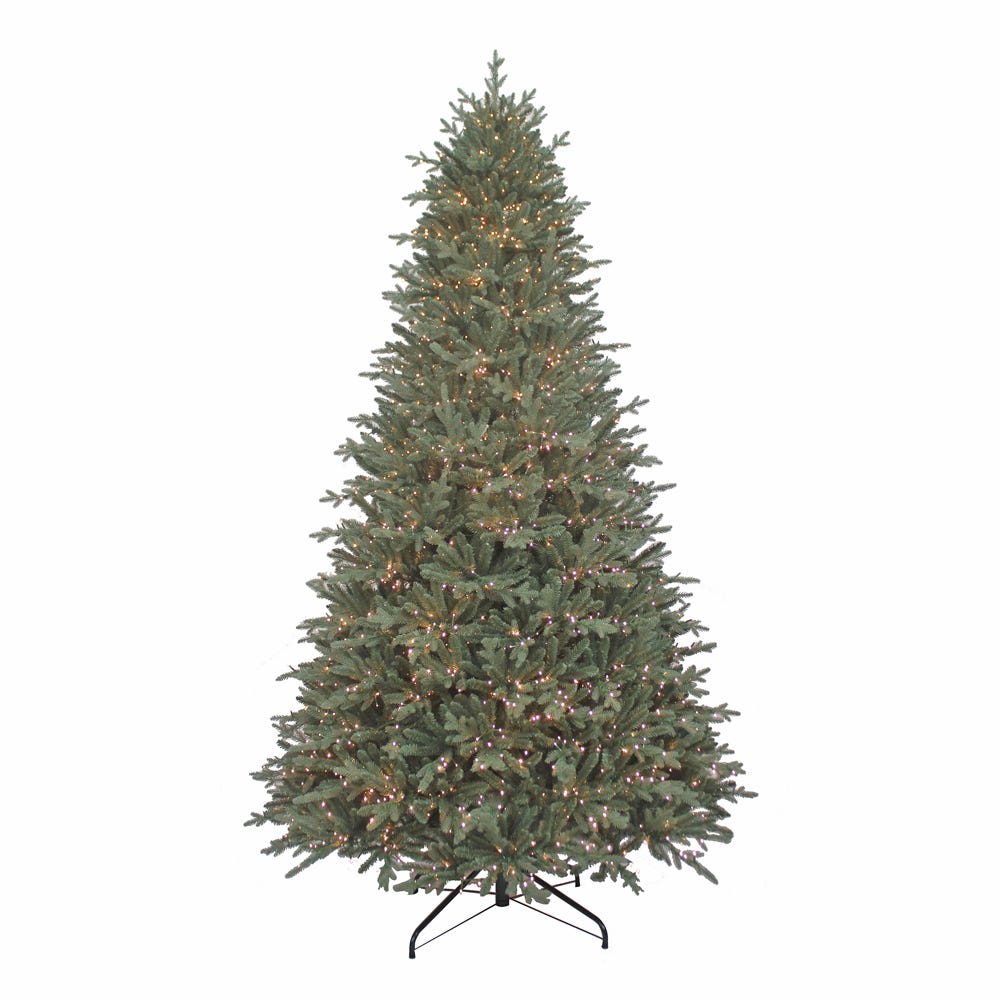 Kurt Adler 9-Foot Pre-Lit Warm White LED Blue Spruce Tree