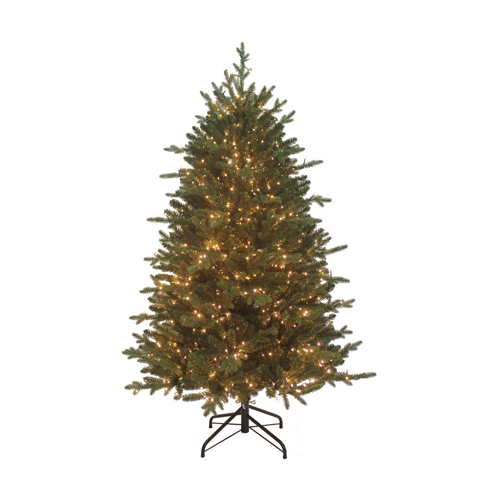 Kurt Adler 5-Foot Pre-Lit Warm White LED Noble Fir Tree