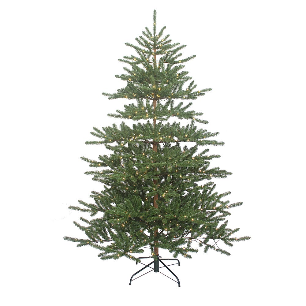 Kurt Adler 7-Foot Pre-Lit Warm White LED Mountain Pine Tree