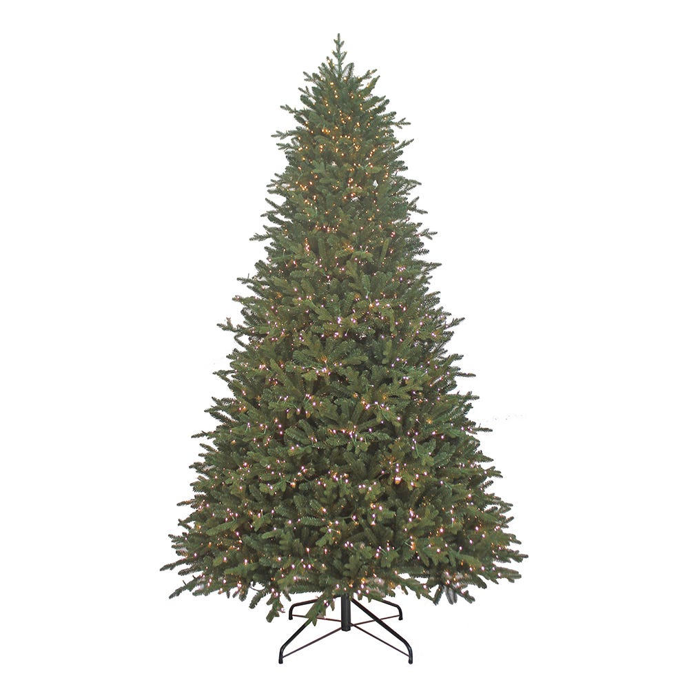 Kurt Adler 9-Foot Pre-Lit Warm White LED Noble Fir Tree