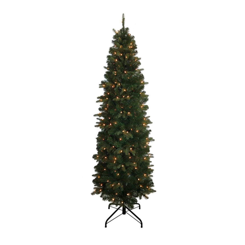 Kurt Adler 6-Foot Pre-Lit Clear Incandescent Studio Spruce Tree