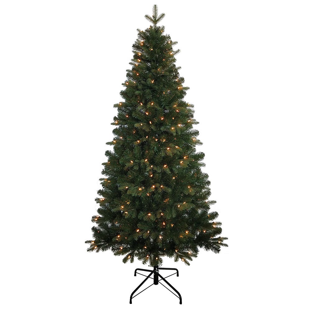 Kurt Adler 6-Foot Pre-Lit Clear Incandescent Studio Spruce Tree