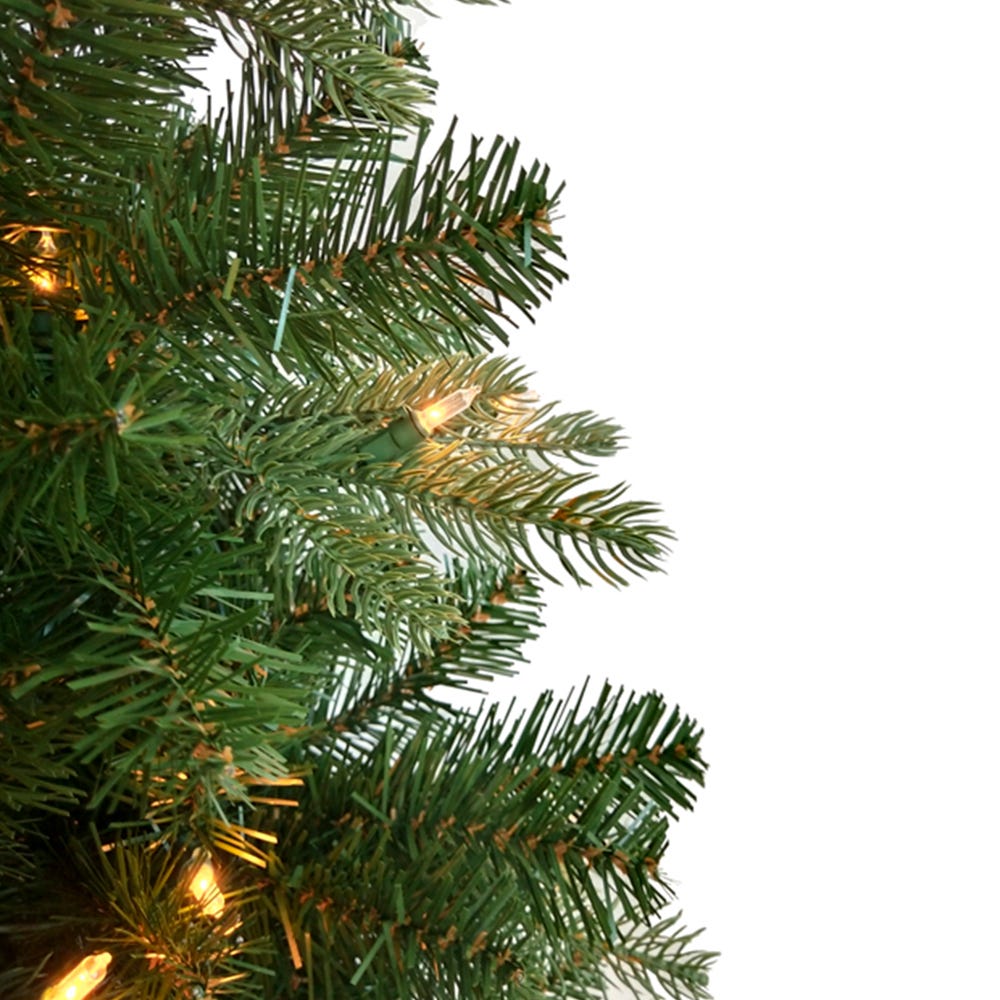 Kurt Adler 7-Foot Pre-Lit Clear Incandescent Studio Spruce Tree
