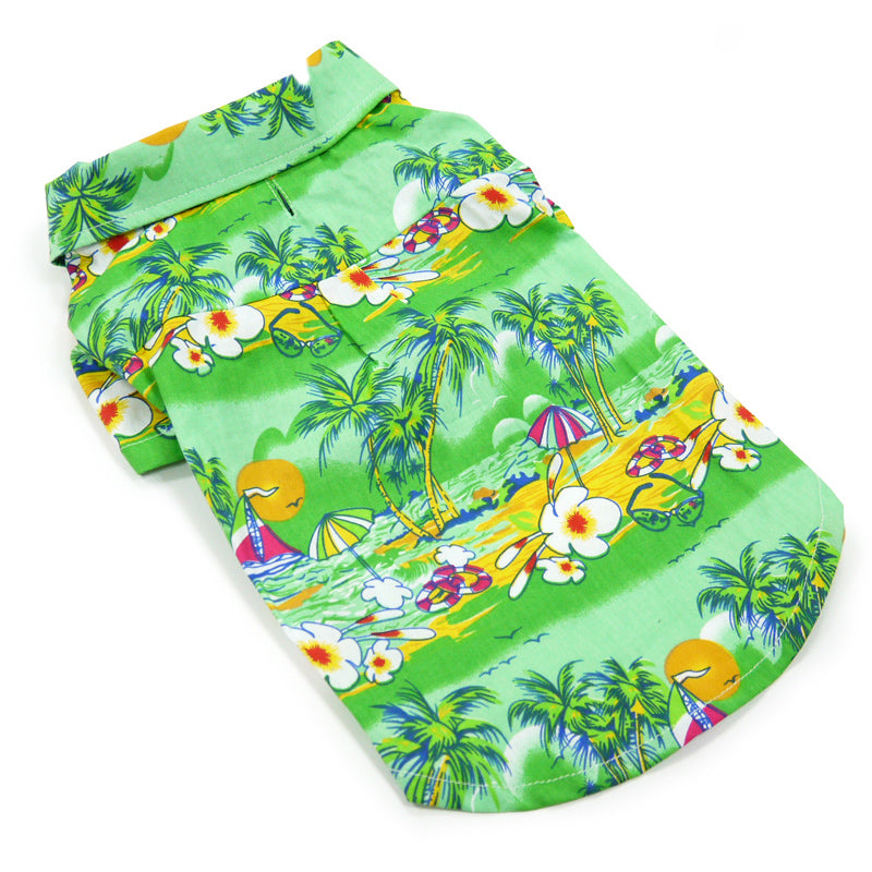 DOGO Green Tropical Island Dog Shirt