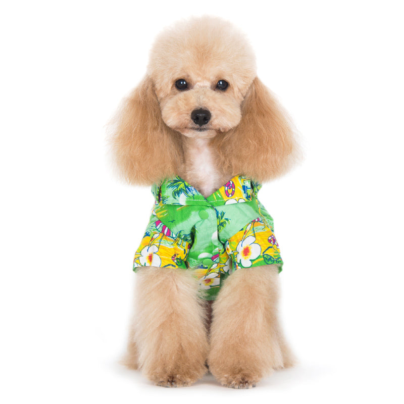 DOGO Green Tropical Island Dog Shirt