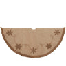 Kurt Adler 54-Inch Jute with Macrame Snowflake Tree Skirt