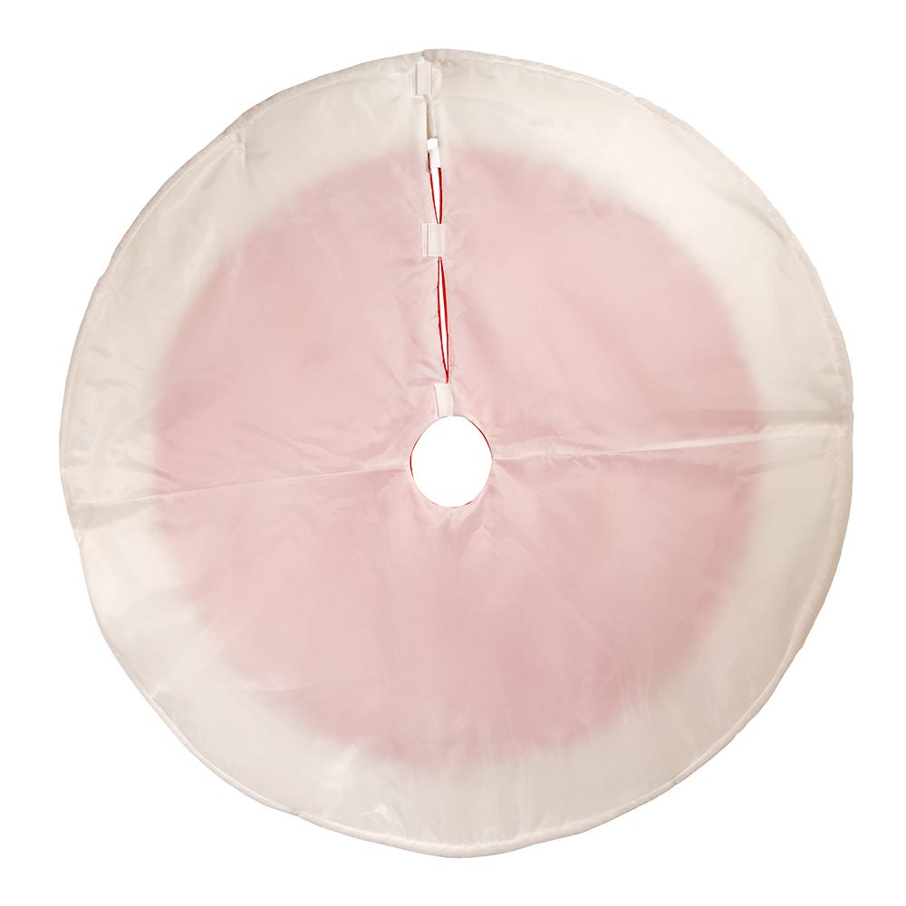 Kurt Adler 48-Inch Traditional Red with White Border Tree Skirt