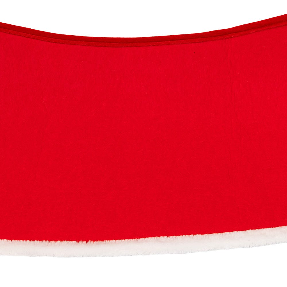 Kurt Adler 12 by 28-Inch Quilted Red Velvet Tree Collar