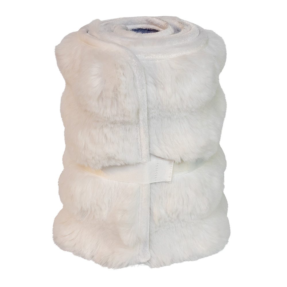 Kurt Adler 10 by 24-Inch White Fur Tree Collar
