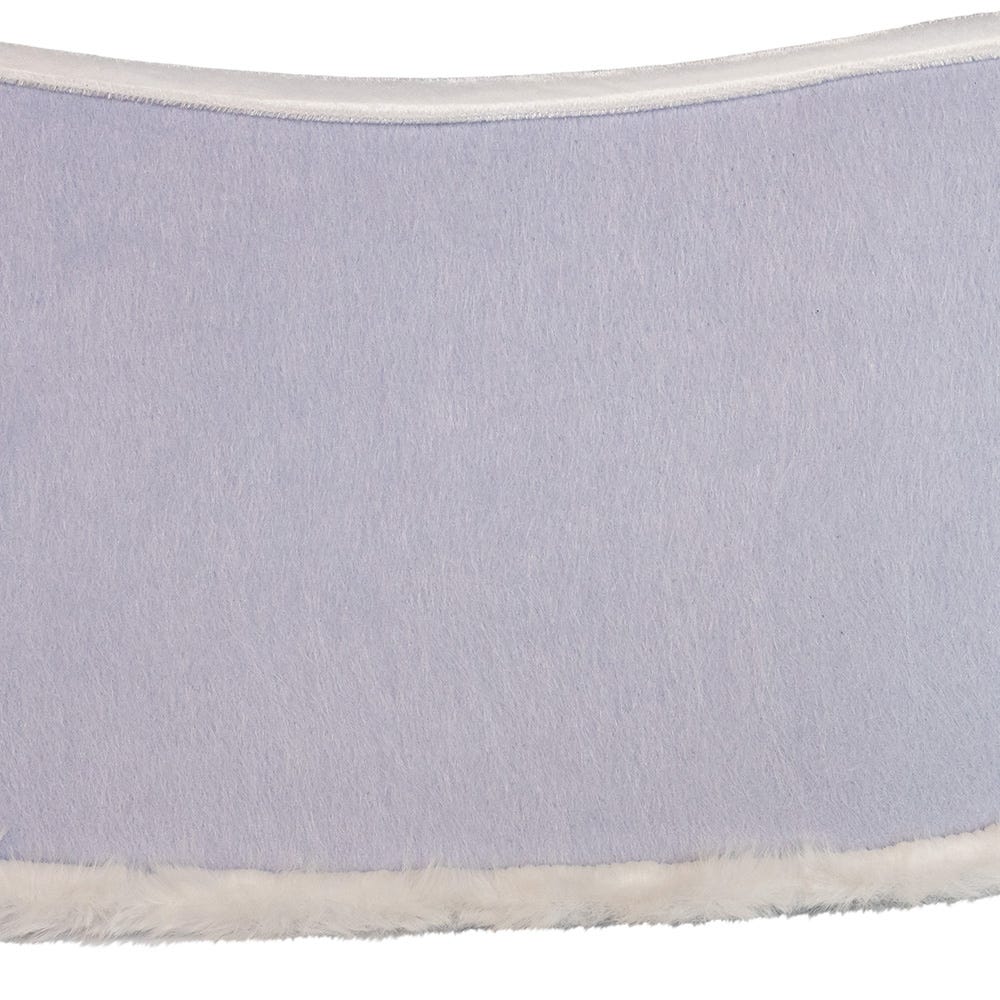 Kurt Adler 10 by 24-Inch White Fur Tree Collar