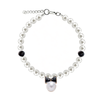 Tuxedo Pearl Dog Necklace