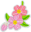 Two Pink Flowers - Patch