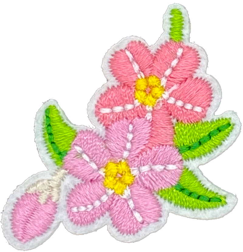 Two Pink Flowers - Patch